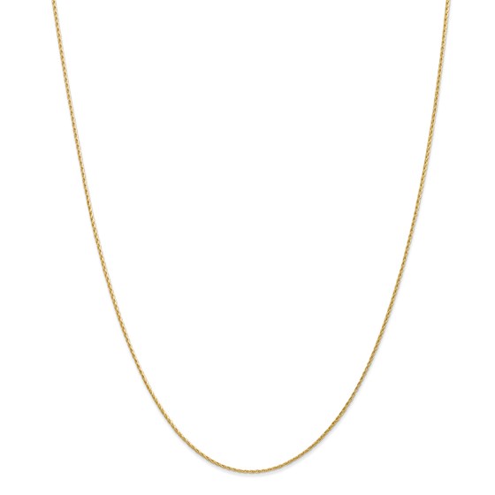 14k Gold 1.00 mm Parisian Wheat Chain Necklace - 18 in. 14k Gold 1.00 mm Parisian Wheat Chain Necklace - 18 in.